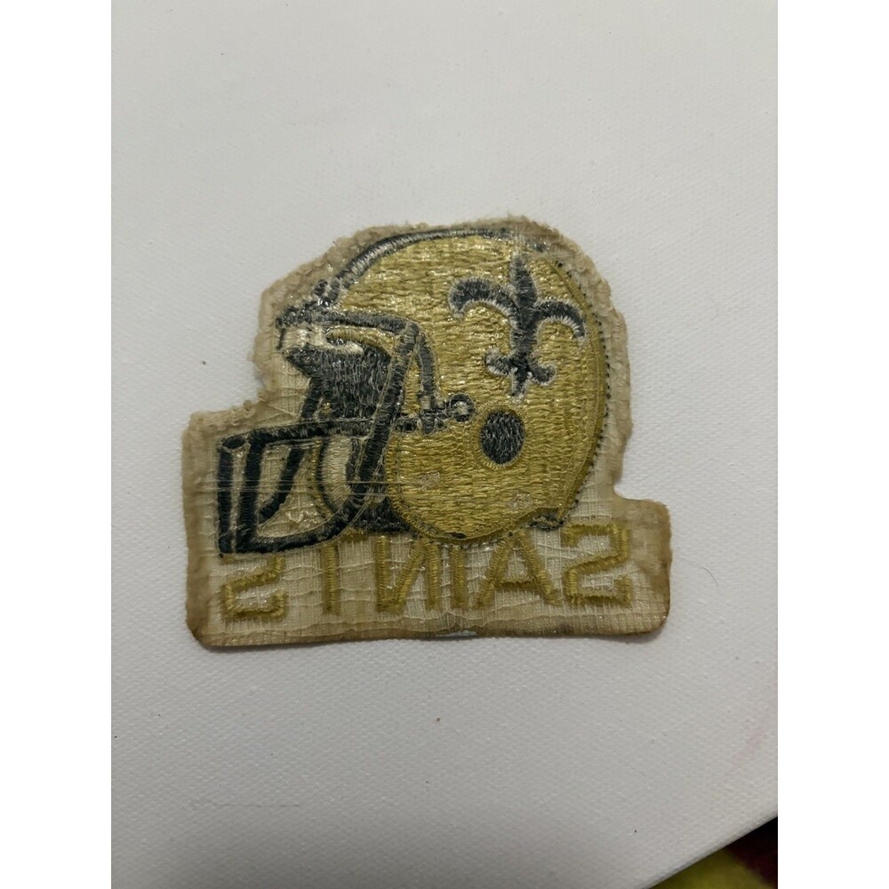 New Orleans Saints Football Vintage NFL Team 1980s Helmet Logo Collectible Patch